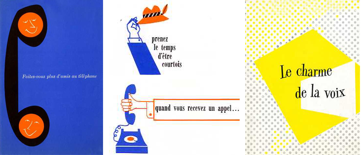 Entre 1950 et 1963, Bell publie plusieurs livrets expliquant à ses clients le protocole d’usage téléphonique approprié.