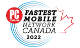 PC Magazine: Fastest Mobile Network Canada 2022 logo