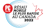 PC Magazine : réseau mobile le plus rapide au Canada 2022 logo